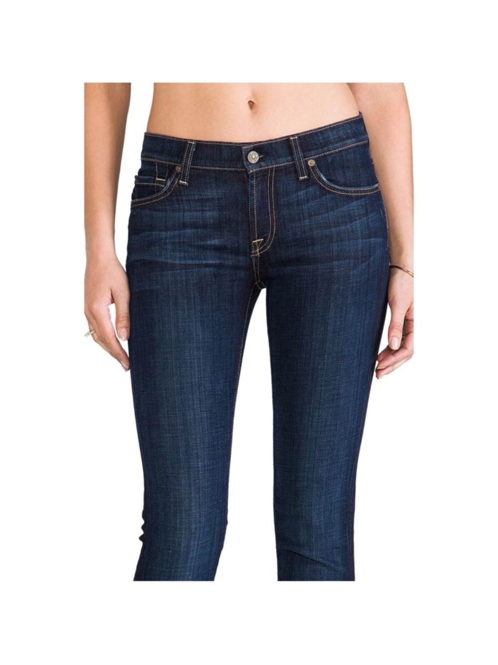 7 For All Mankind The Slim Cigarette Jeans Sz 25 - Picture 4 of 12